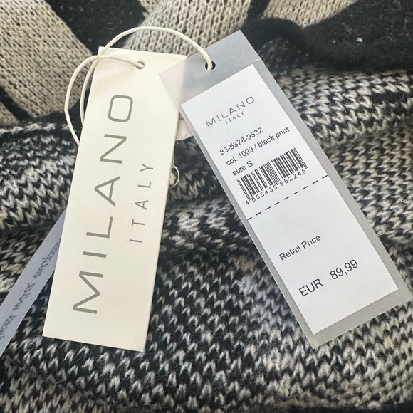 Long Black/White Sweater Cardigan- Small-NWT - Picture 7 of 9